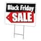 Signmission Black Friday Sale Yard Sign & Stake outdoor plastic coroplast window, C-1824 Black Friday Sale C-1824 Black Friday Sale - alternate 1